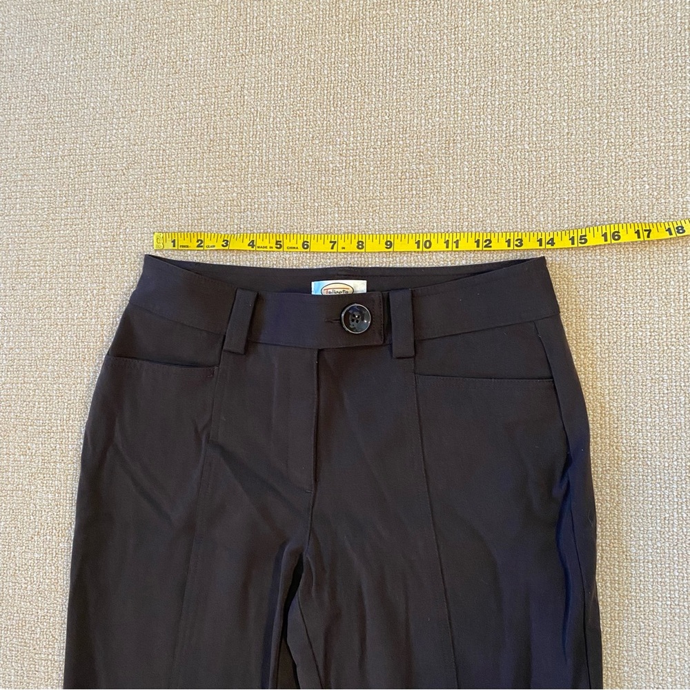 Talbots Petites Womens Size 6 Brown Stretch Dress Pants